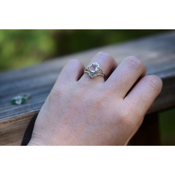 alternative raw diamond engagement rings, raw crystal size 4 5 6 7 8 8 9 10 11 - Picture 7 of 8